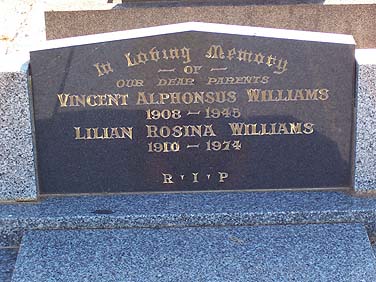 VINCENT ALPHONSIS WILLIAMS