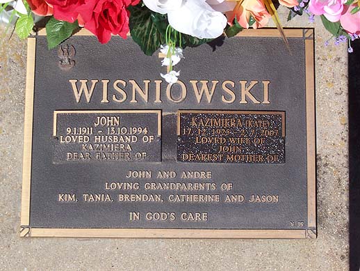 KAZIMIERA KATE WISNIOWSKI