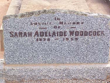 SARAH ADELAIDE WOODCOCK