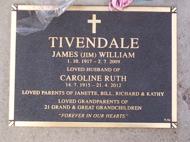 JAMES WILLIAM TIVENDALE