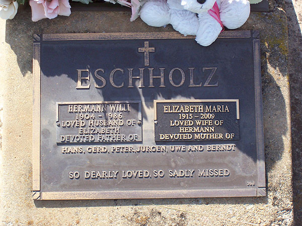 ELIZABETH MARIA ESCHHOLZ