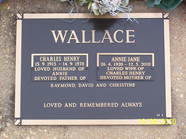 ANNIE JANE WALLACE