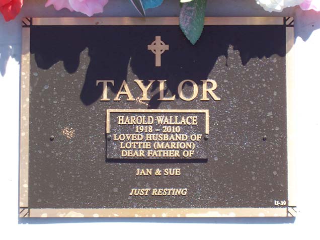 HAROLD WALLACE TAYLOR