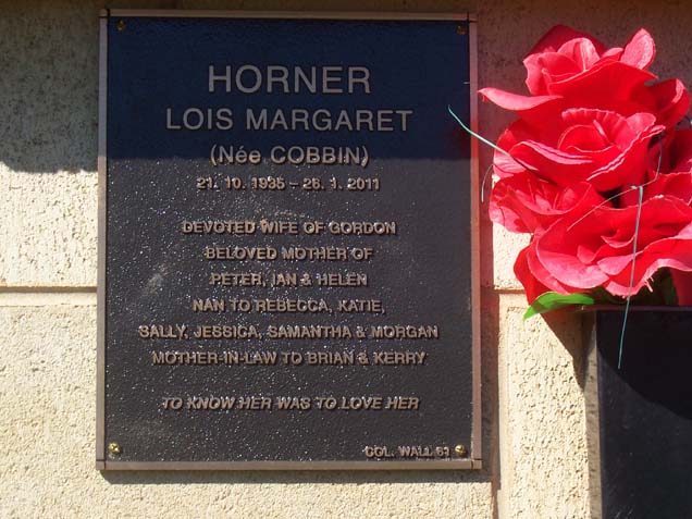 LOIS MARGARET HORNER