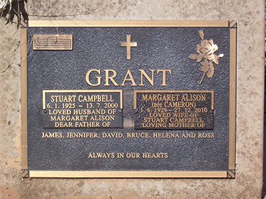 MARGARET ALISON GRANT
