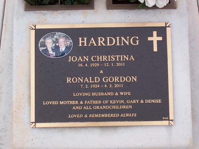 RONALD GORDON HARDING