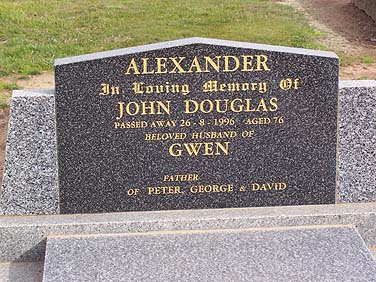 JOHN DOUGLAS ALEXANDER