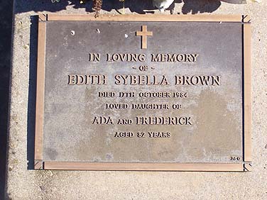 EDITH SYBELLA BROWN