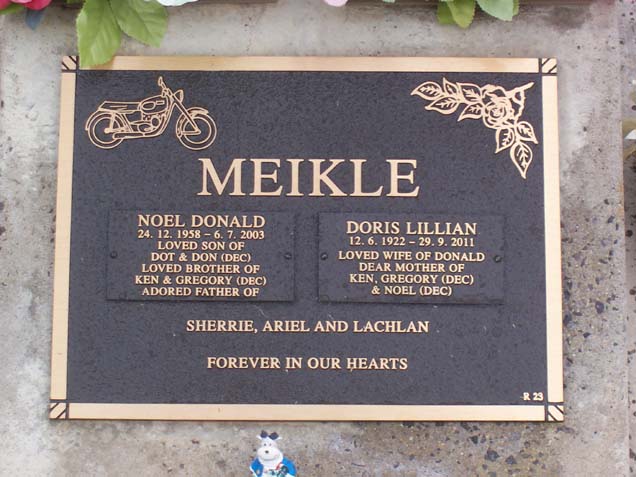 DORIS LILLIAN MEIKLE