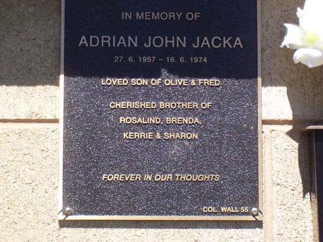 ADRIAN JOHN JACKA