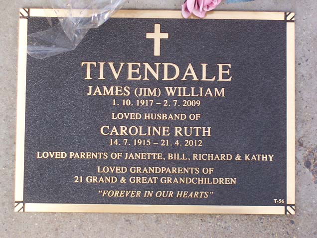 CAROLINE RUTH TIVENDALE