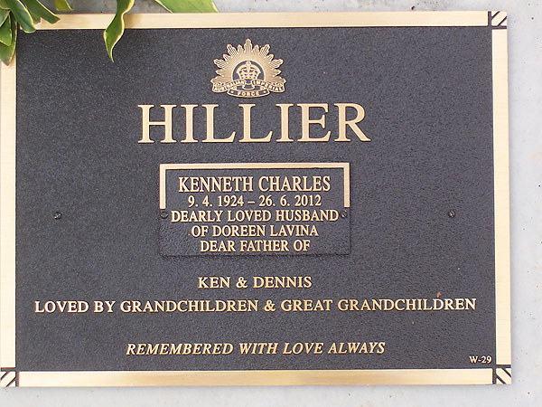 KENNETH CHARLES HILLIER