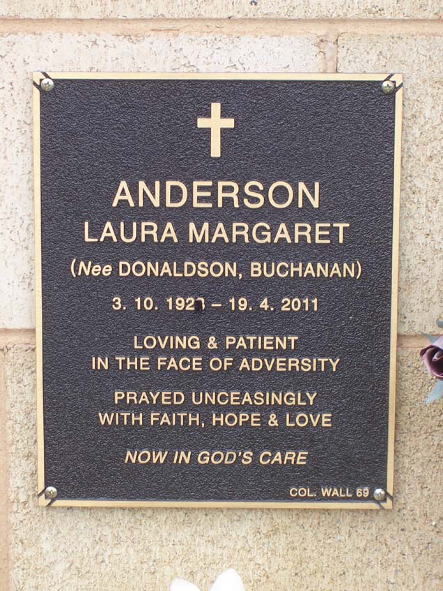 LAURA MARGARET ANDERSON