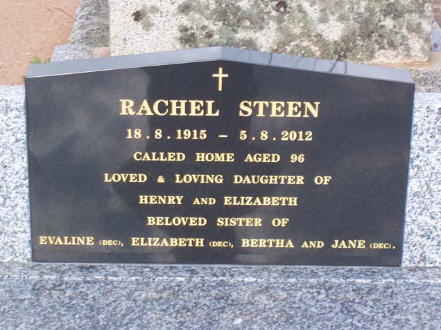RACHEL (Miss) STEEN