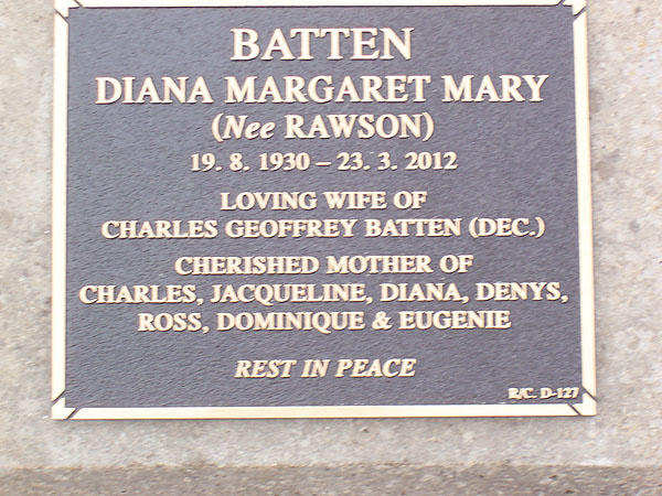 DIANA MARGARET MARY BATTEN