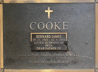 BERNARD JAMES COOKE