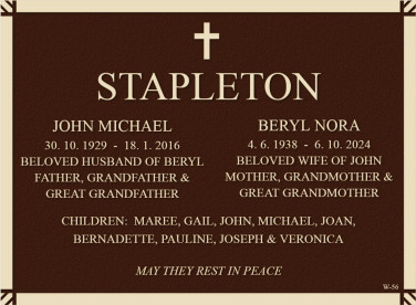 BERYL NORA STAPLETON