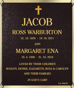 MARGARET ENA JACOB