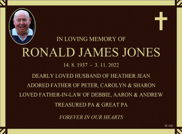 RONALD JAMES JONES