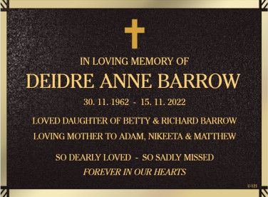 DEIDRE ANNE BARROW