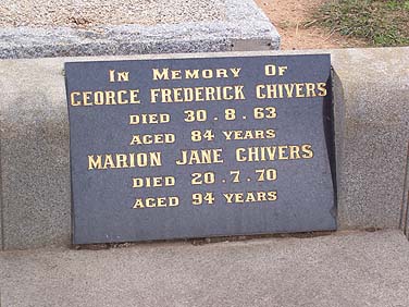 GEORGE FREDERICK CHIVERS