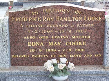 FREDERICK ROY HAMILTON COOKE