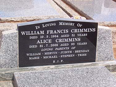 WILLIAM FRANCIS CRIMMINS