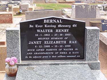 JANET ELIZABETH RAE FRANCIS BERNAL