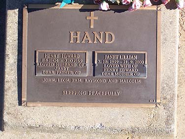 HENRY EDWARD HAND