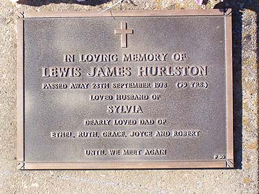 LEWIS JAMES HURLSTON