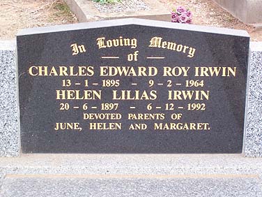 CHARLES EDWARD ROY IRWIN