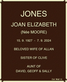 JOAN ELIZABETH JONES