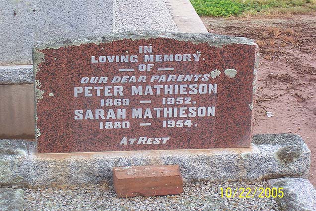 SARAH MATHIESON