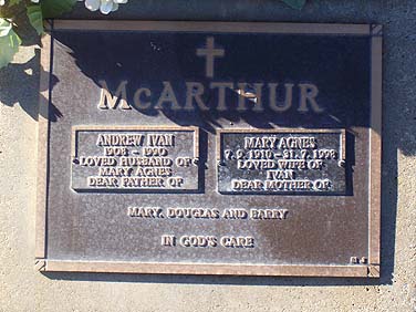 MARY AGNES McARTHUR