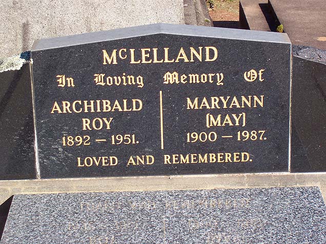 ARCHIBALD ROY McLELLAND