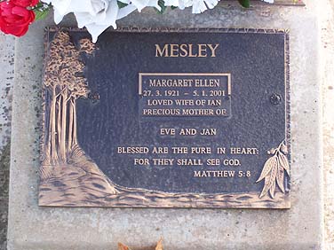 MARGARET ELLEN MESLEY