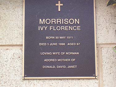 IVY FLORENCE MORRISON