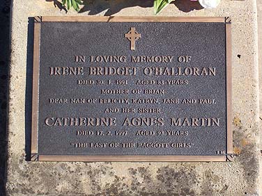 IRENE BRIDGET O'HALLORAN