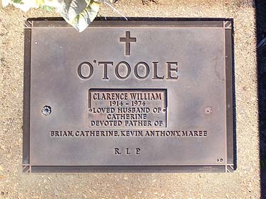 CLARENCE WILLIAM O'TOOLE