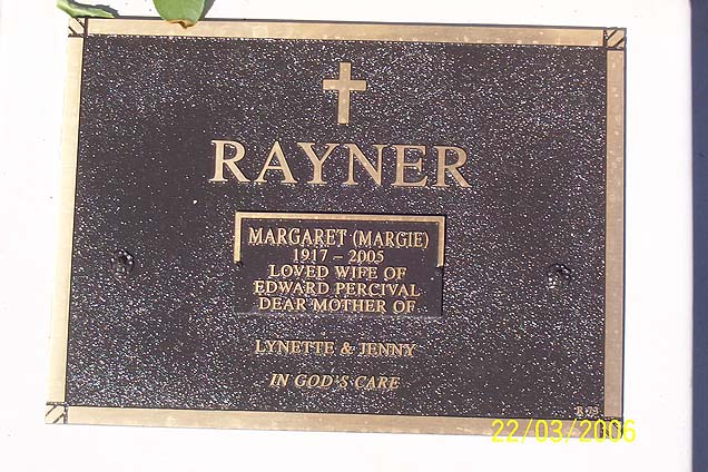 MARGARET RAYNER