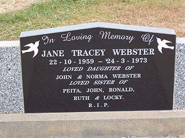 JANE TRACEY WEBSTER