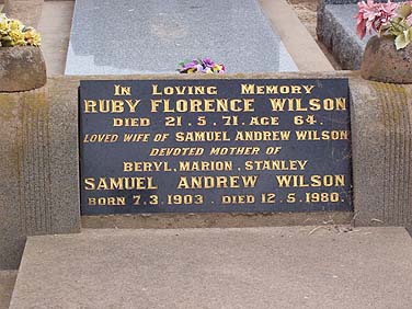 RUBY FLORENCE WILSON