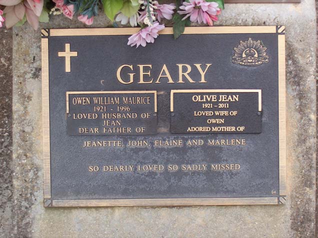 OLIVE JEAN GEARY