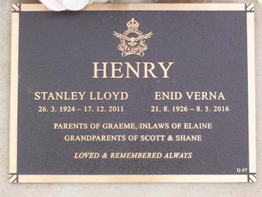STANLEY LLOYD HENRY